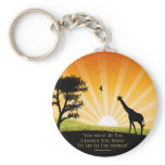 Gandhi Quote keychains