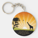 Gandhi Quote Keychain