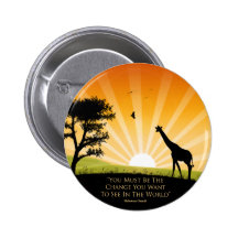 Gandhi Quote Pinback Button