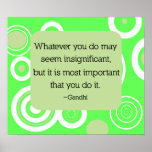 Gandhi Quote Poster posters