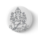 Ganesh button badge
