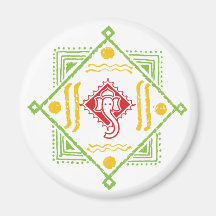 Ganesh Mandana Fridge Magnet