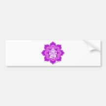Ganesh purple design bumper stickers