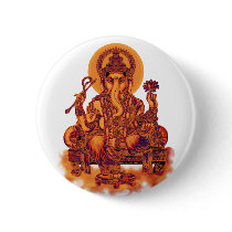 Ganesh - Remover of Obstacles Pinback Button