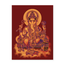 Ganesh - Remover of Obstacles postcard