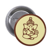 Ganesha Gift Pinback Button