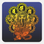 Ganesha Mandala2 シール・ステッカー