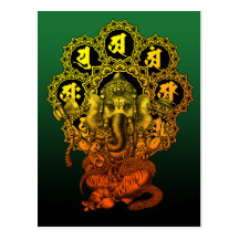 Ganesha Mandala2 葉書き
