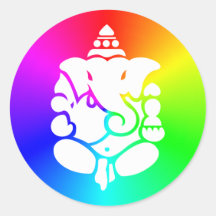 Ganesha Rainbow Stickers