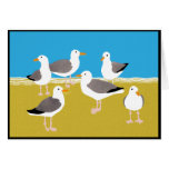 Gang of Seagulls at the Ocean Edge