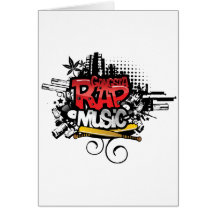 Gangsta Rap Music Greeting Card