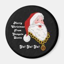 Gangsta Santa Magnet
