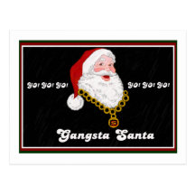 Gangsta Santa Postcard