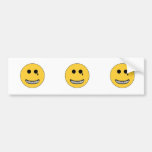 Gangsta Smiley Bumper Sticker