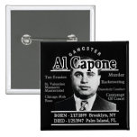 Gangster Al Capone Buttons