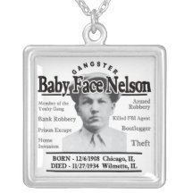Gangster Baby Face Nelson Custom Necklace