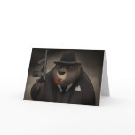 Gangster Bear Card