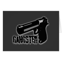Gangster Gun Card