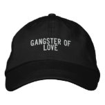 gangster of love embroidered baseball caps