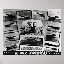 Gar Wood 10 Miss Americas Posters