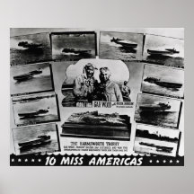 Gar Wood 10 Miss Americas Posters