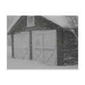 Garage in Snow postcards