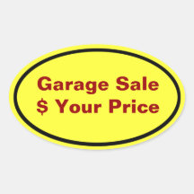 Garage Sale And Yard Sale Price Labels Sticker