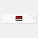 Garage Sale Staff Bumper Stickers
