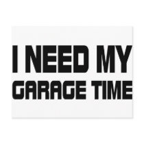 GARAGE TIME POST CARD