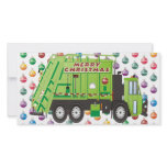 Garbage Truck Christmas photo cards