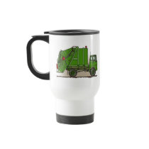 Garbage Truck Green Travel Mug