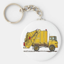 Garbage Truck Rear Loader Key Chains