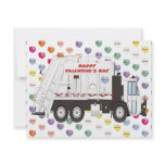Garbage Truck Valentines invitations