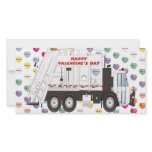 Garbage Truck Valentines photo cards