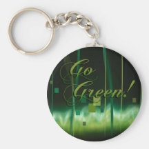 Garden at Night (go green) Keychain