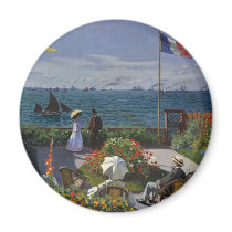 Garden at Sainte-Adresse (1867) Magnets