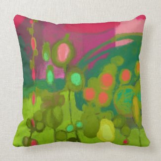 Garden before the storm throw pillow