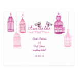 "Garden Birds" Save the Date Postcard