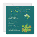Garden Club Floral Invitations