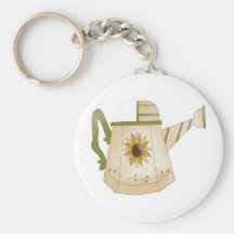 Garden Collection · Watering Can Sunflower Key Chain