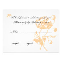 Garden Delight RSVP Personalized Announcements