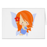 Garden Fairy- Orange and Blue Greeting Cards