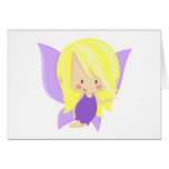 Garden Fairy- Purple and Yellow Greeting Card