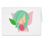 Garden Fairy- Seafoam and Pink Card