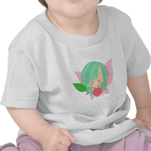 Garden Fairy- Seafoam and Pink Tshirt