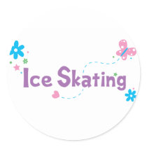 Garden Flutter Ice Skating Stickers