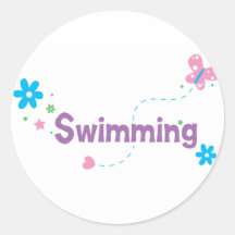 Garden Flutter Swimming Stickers