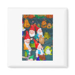 Garden gnome magnets