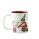 Garden Gnome Painting Flowers mugs