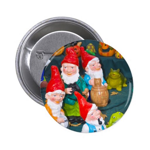 Garden gnome pins